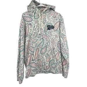 Teddy Fresh Paisley Hoodie Paisley Print Pullover Unisex Adult Small Patch